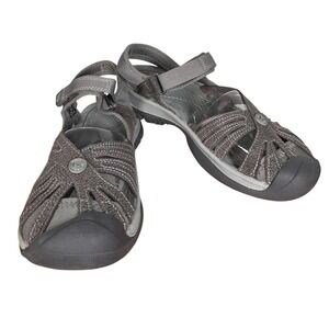 Keen Rose Sandals Womens Sz 7 Gray Sport Hiking Closed Toe Water Outdoors Shoes